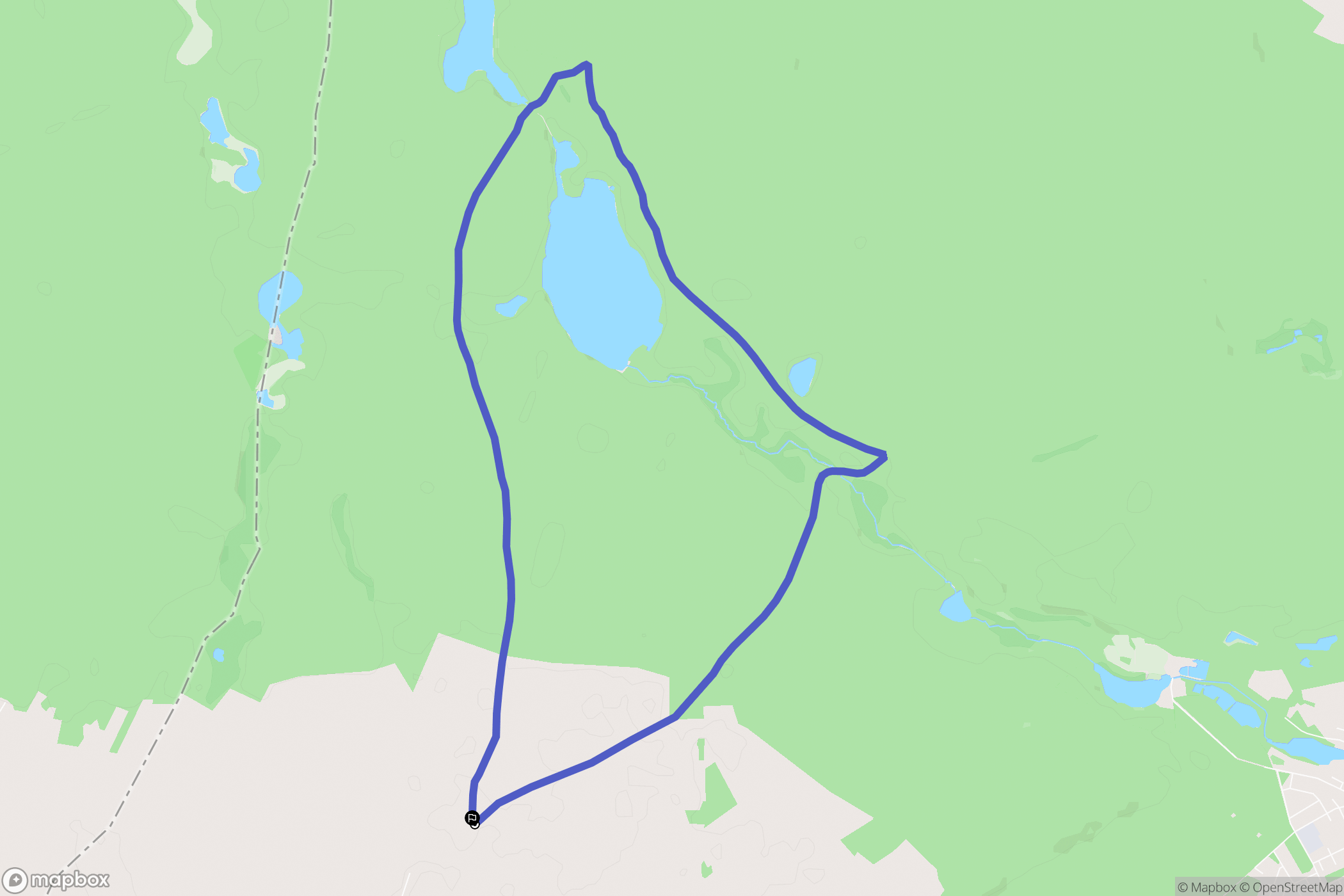Mościce: mapa trasy - Poland