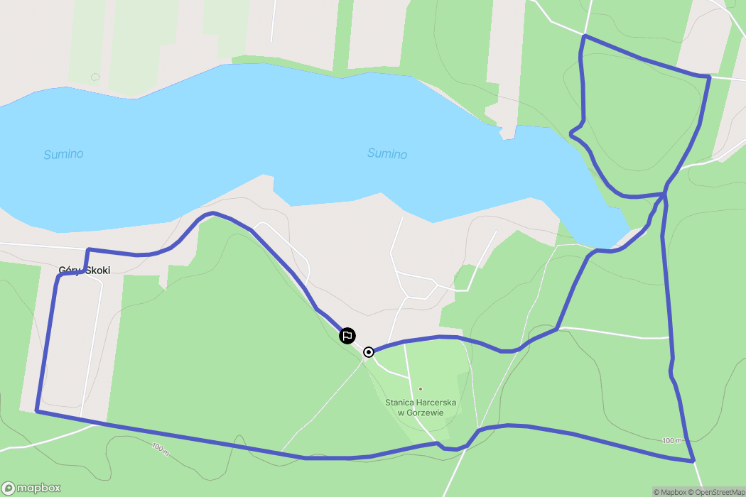 Gorzewo: mapa trasy - Poland