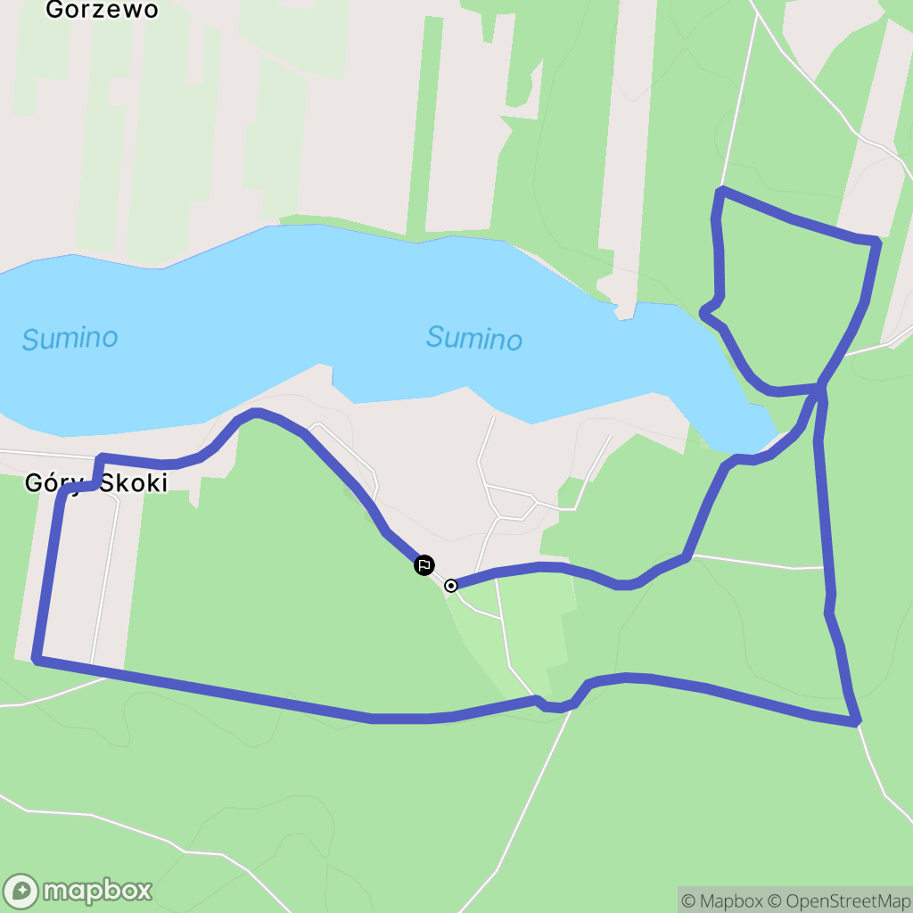 Gorzewo: mapa trasy - Poland