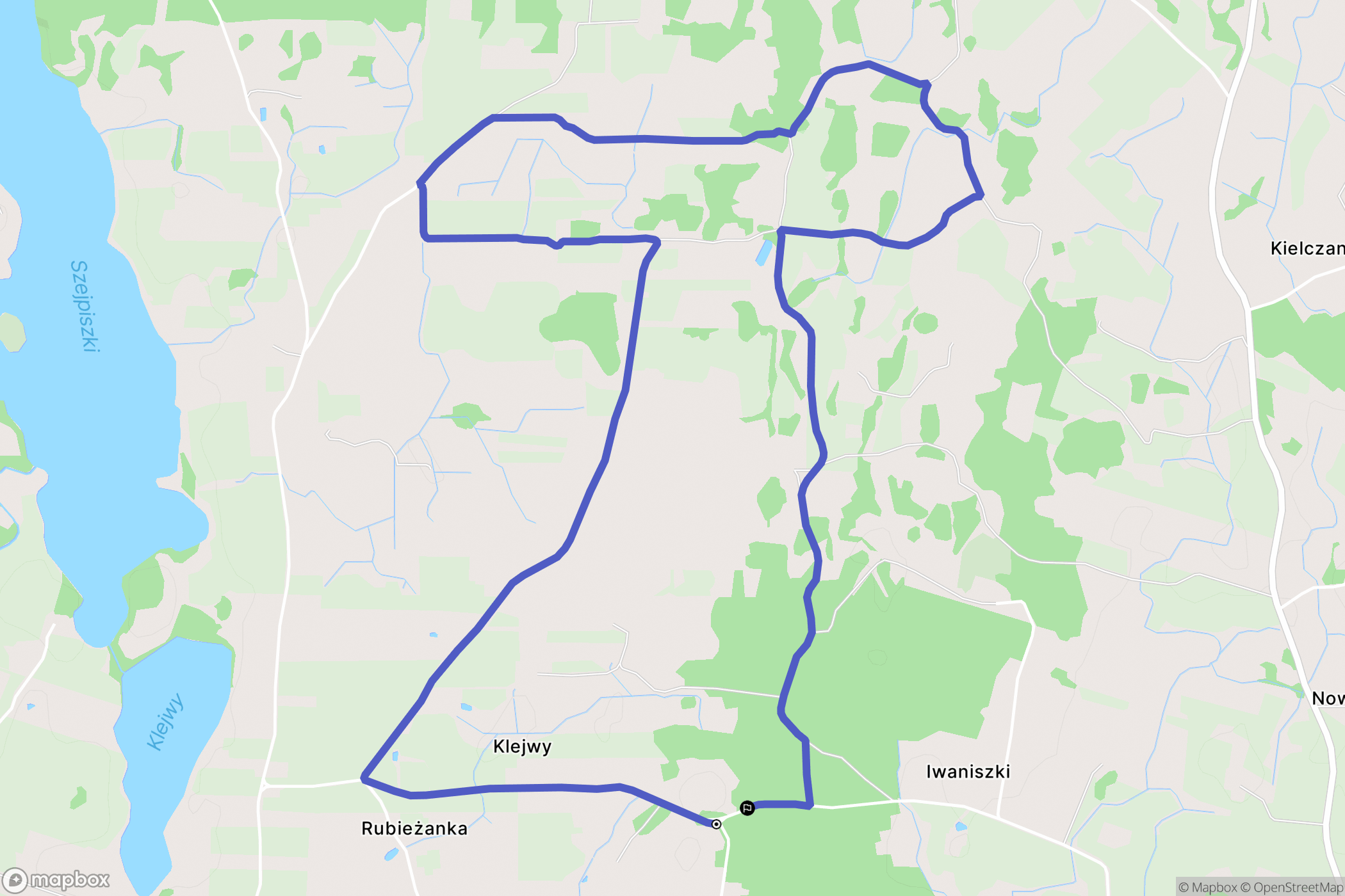 Klejwy: mapa trasy - Poland