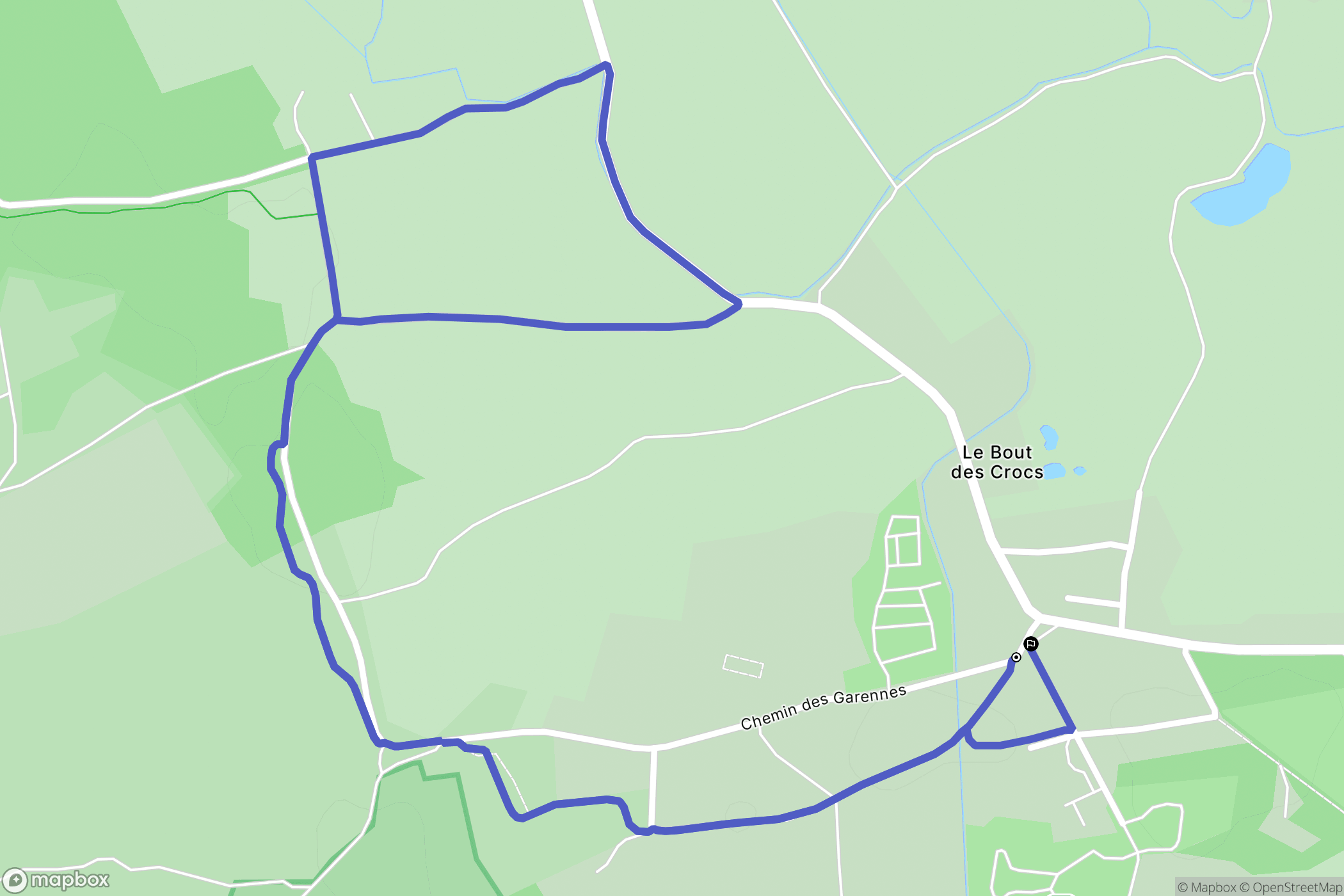 Saint-Quentin-en-Tourmont : carte du parcours de randonnée - France