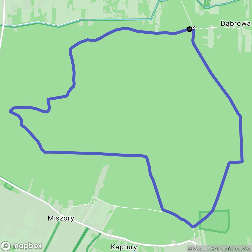 Kromnów: mapa trasy - Poland