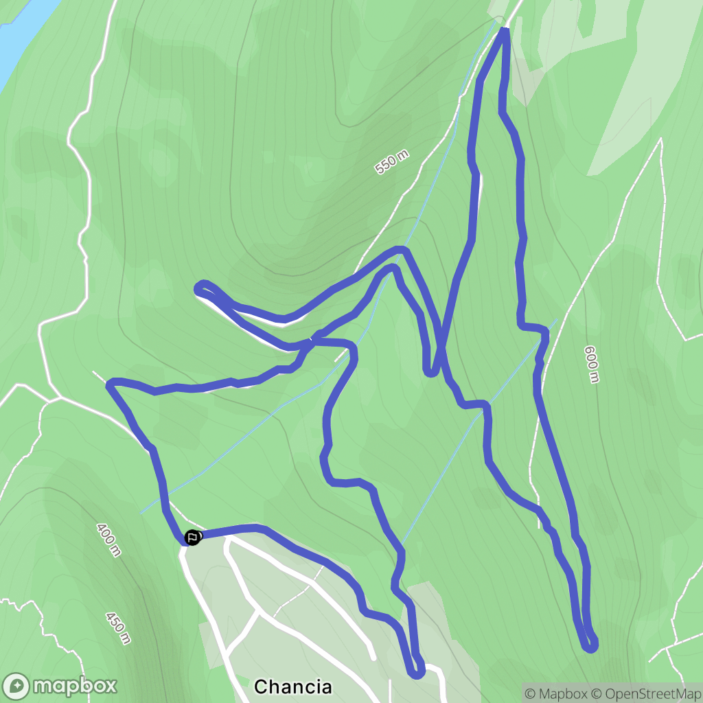 Chancia : carte du parcours de randonnée - France