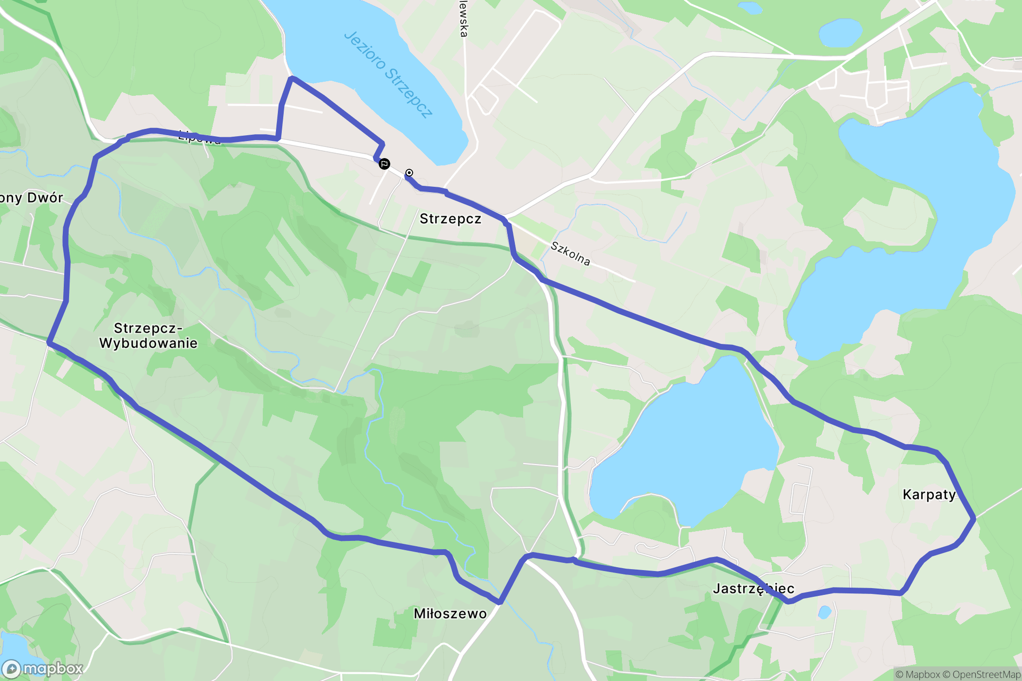 Strzepcz: mapa trasy - Poland