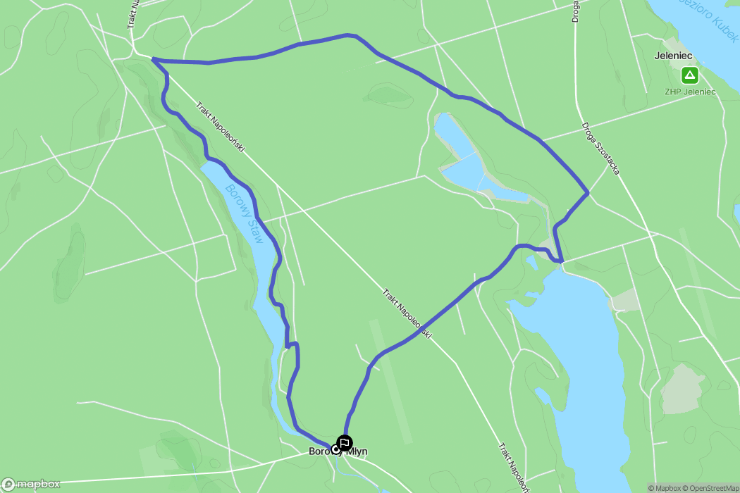 Sieraków: mapa trasy - Poland