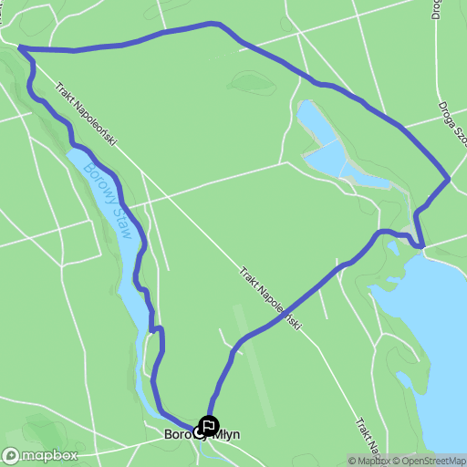 Sieraków: mapa trasy - Poland