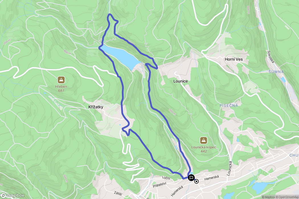 Litvínov: mapa trasy - Czechia