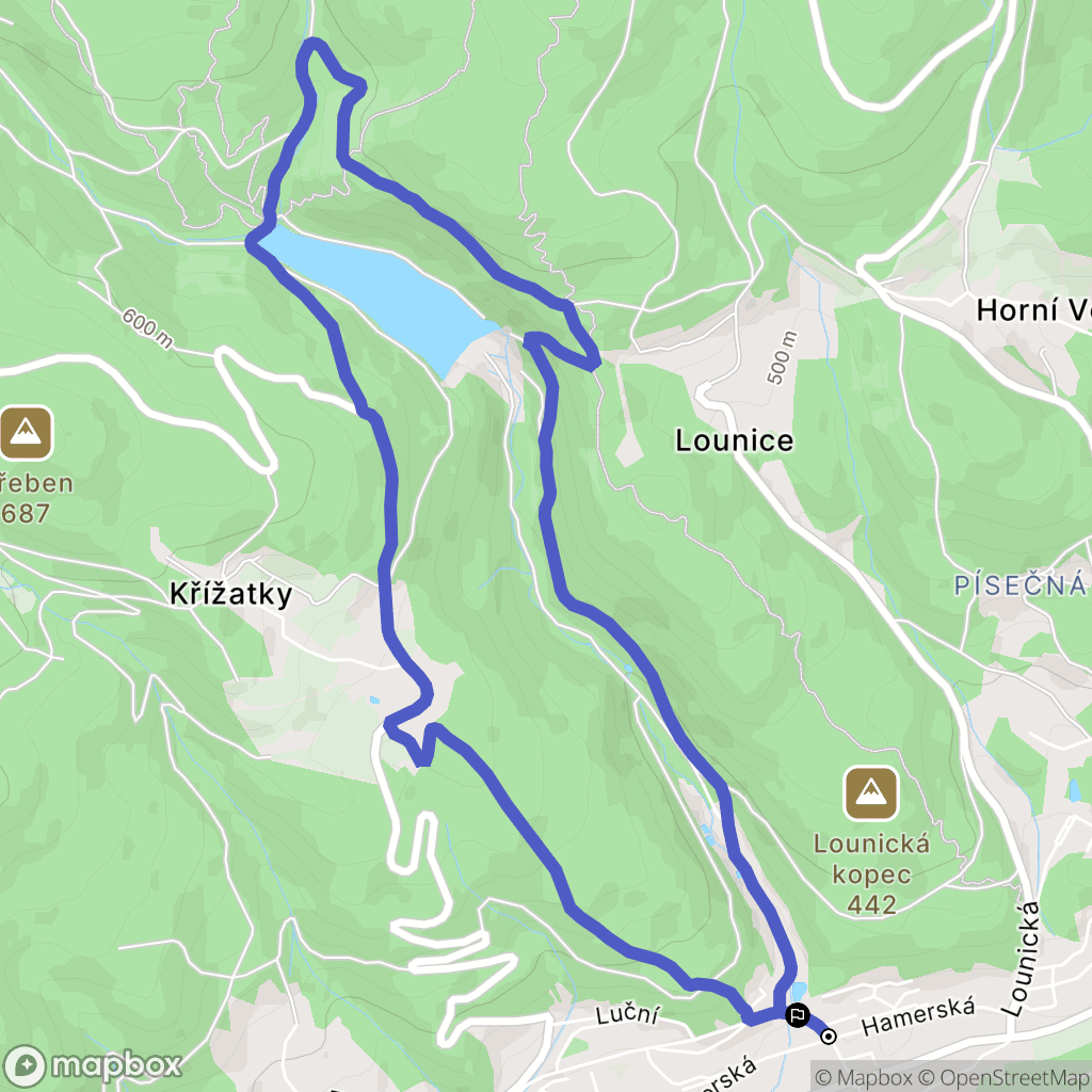 Litvínov: mapa trasy - Czechia