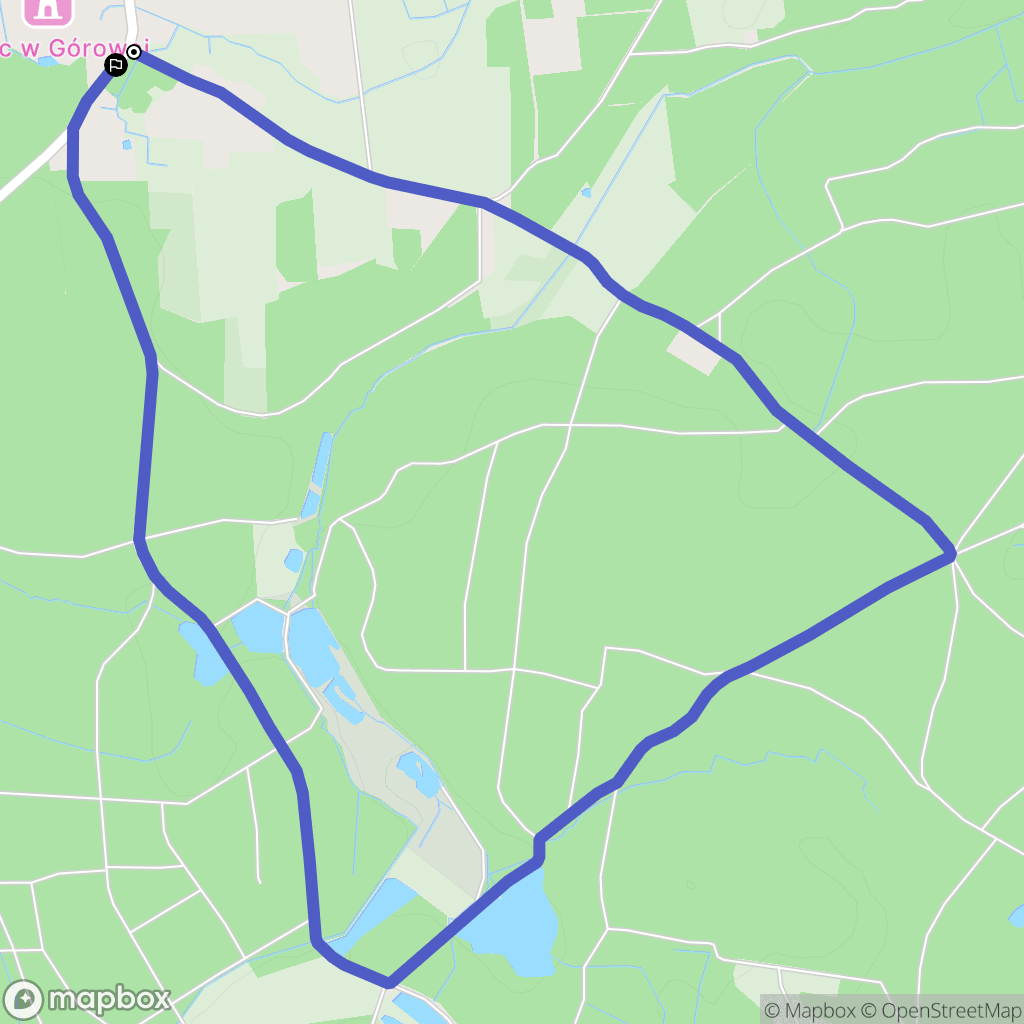 Górowo: mapa trasy - Poland