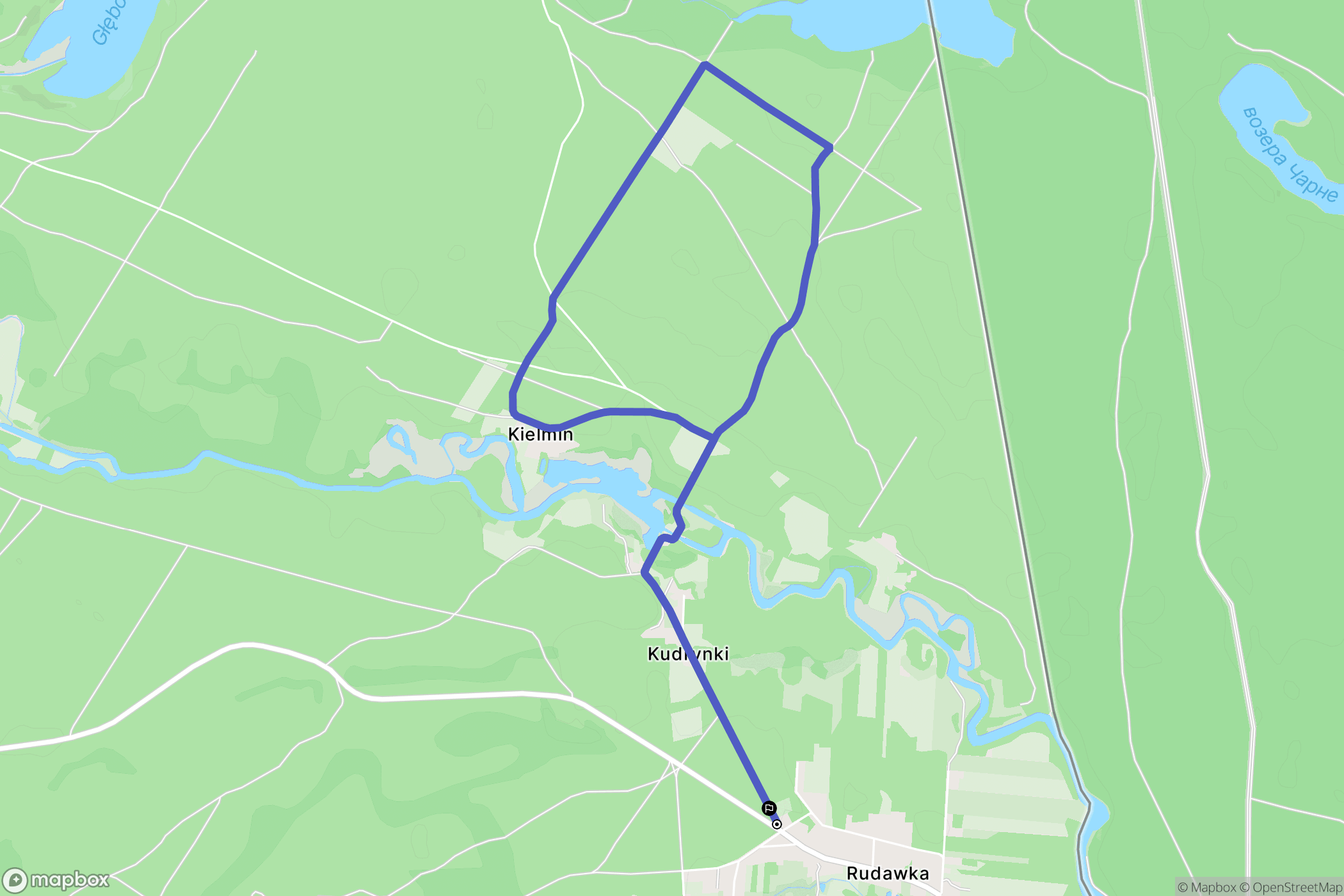 Rudawka: mapa trasy - Poland
