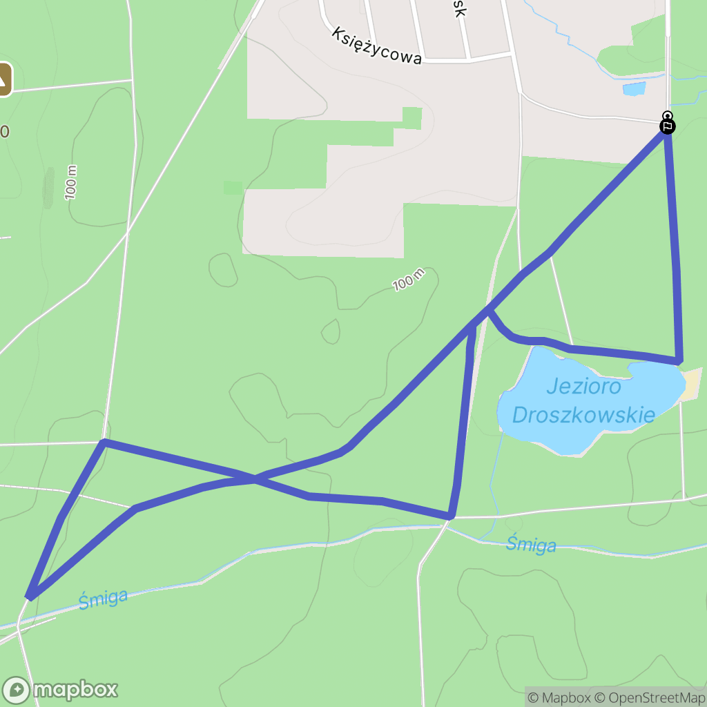 Droszków: mapa trasy - Poland
