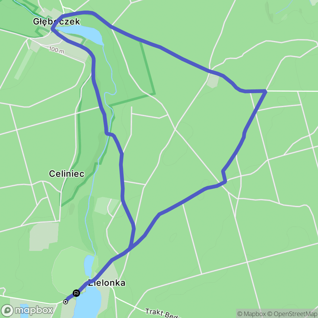 Zielonka: mapa trasy - Poland