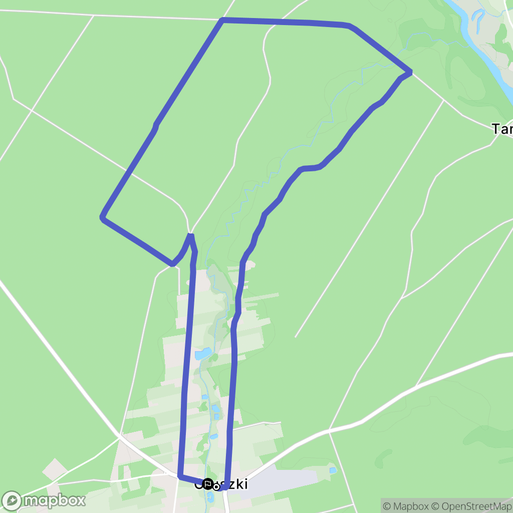 Gruszki: mapa trasy - Poland