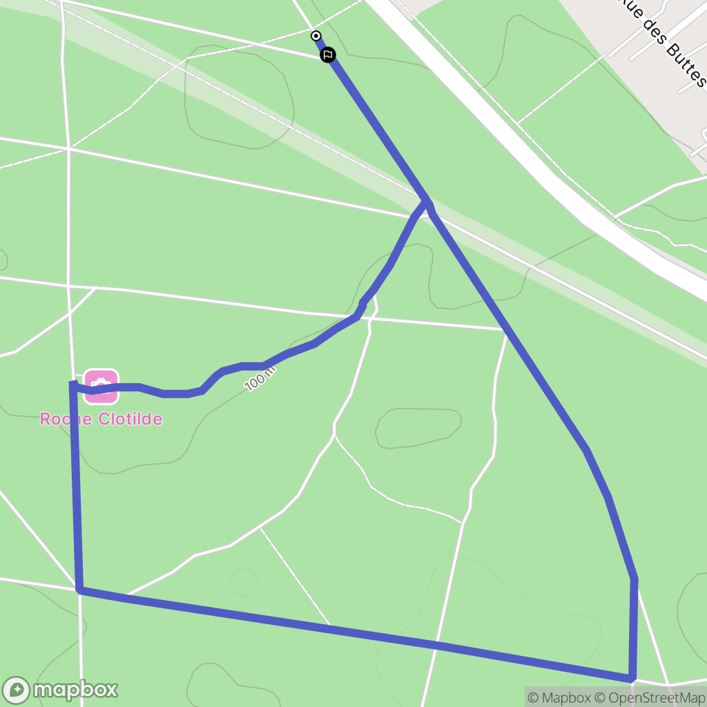 Moret-Loing-et-Orvanne : carte du parcours de randonnée - France
