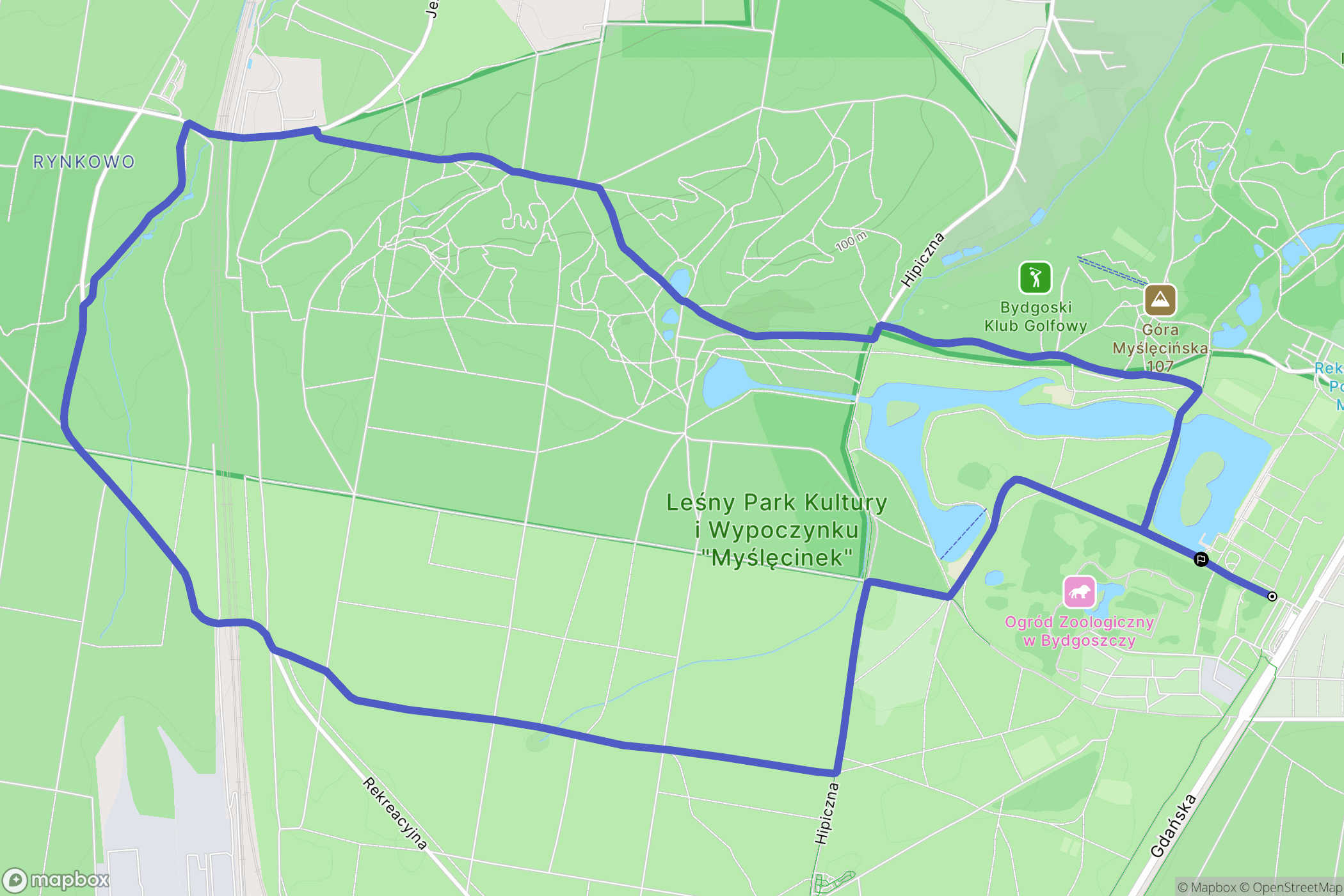 Bydgoszcz: mapa trasy - Poland