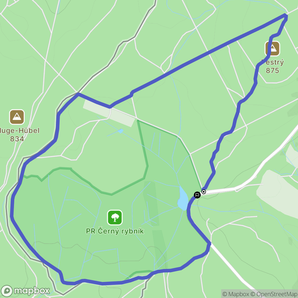Klíny: mapa trasy - Czechia