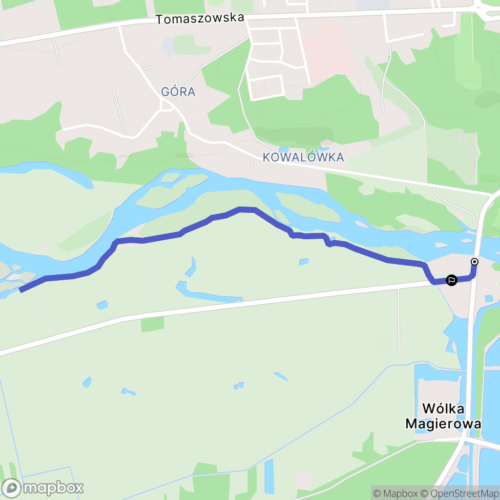 Wólka Magierowa: mapa trasy - Poland