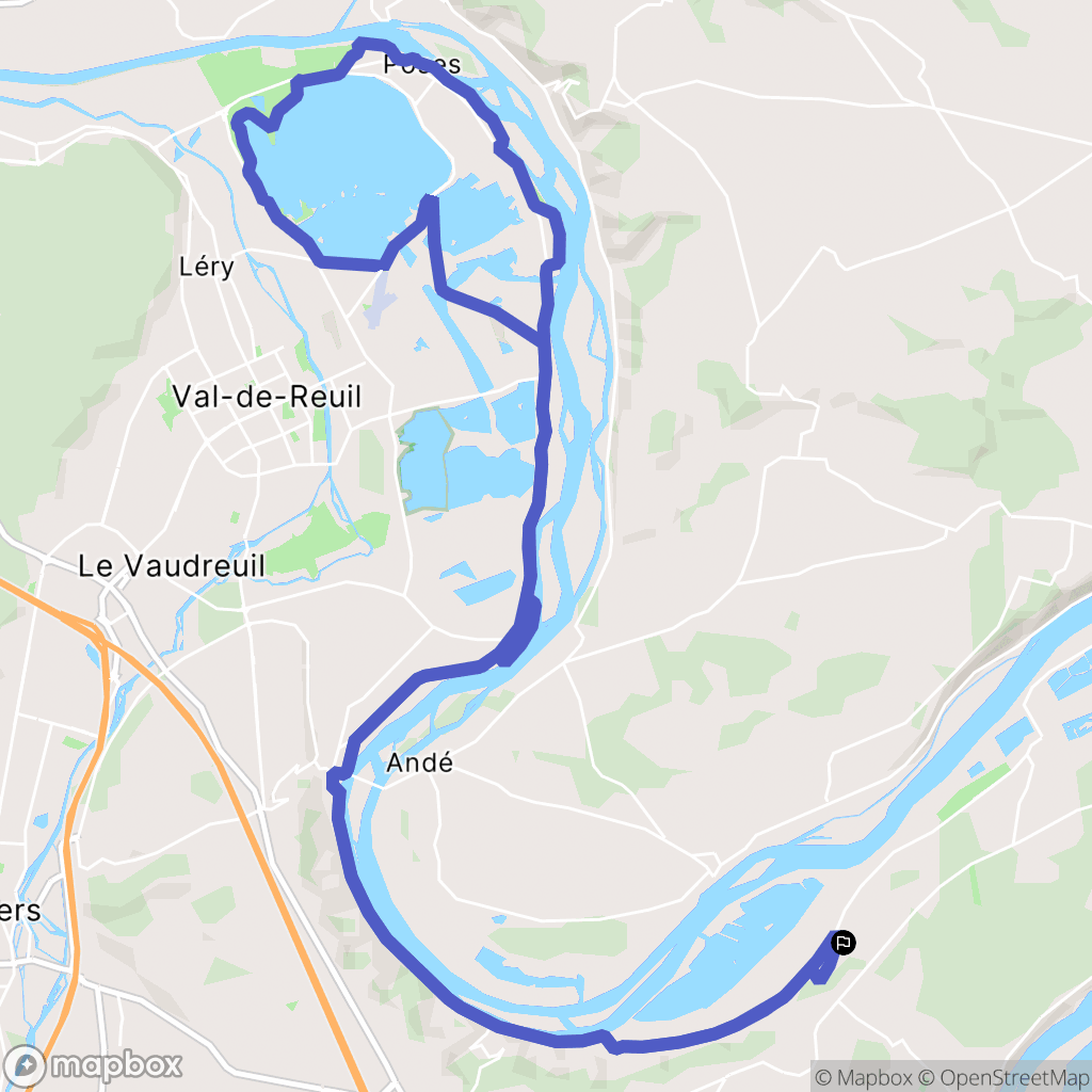 Les Trois Lacs : carte du parcours de randonnée - France