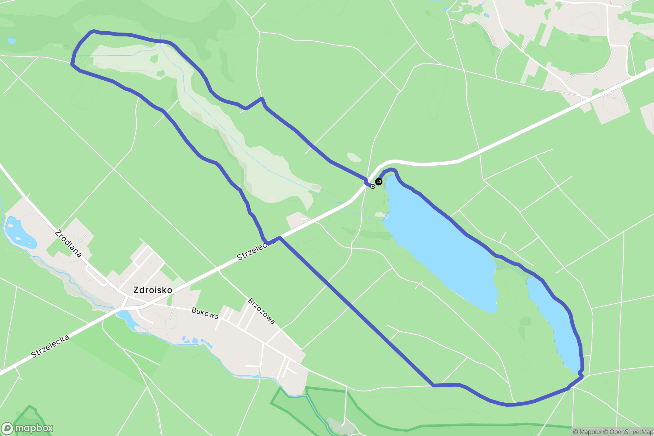 Zdroisko: mapa trasy - Poland
