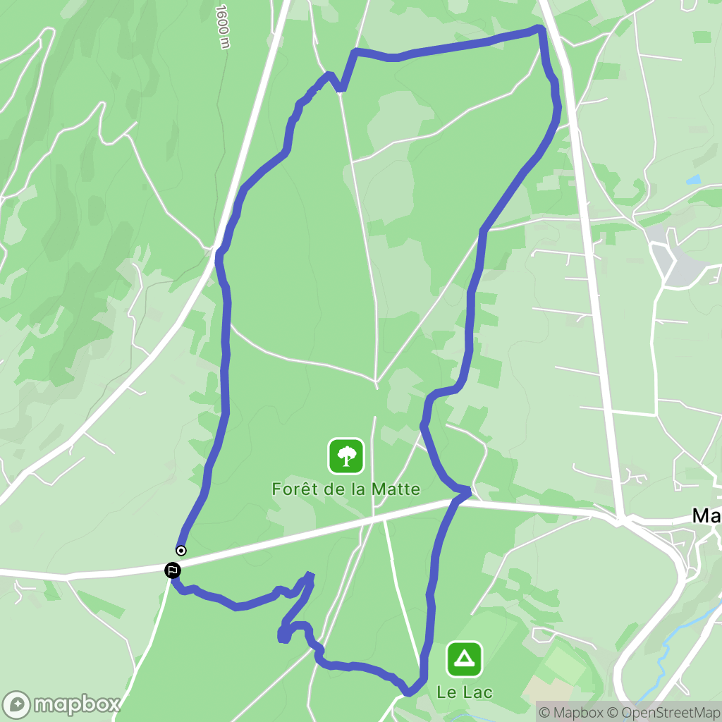 Les Angles : carte du parcours de randonnée - France