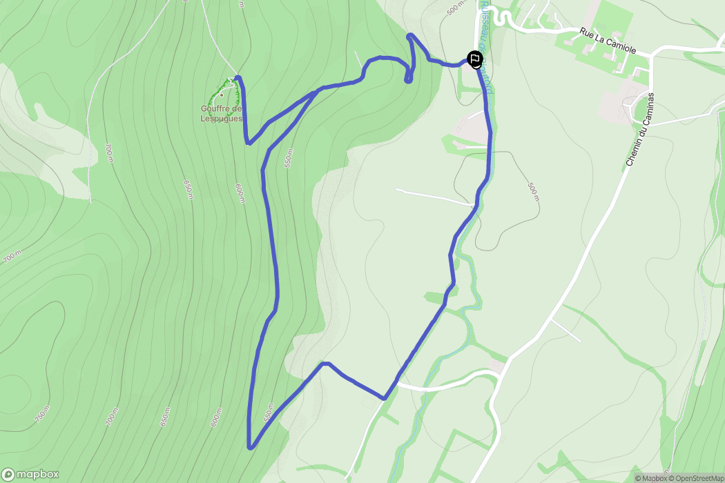Saint-Bertrand-de-Comminges : carte du parcours de randonnée - France