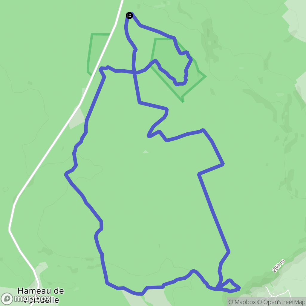 Verzy : carte du parcours de randonnée - France
