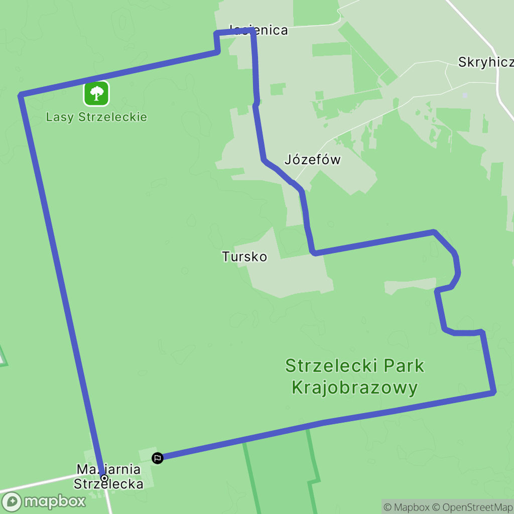 Maziarnia Strzelecka: mapa trasy - Poland