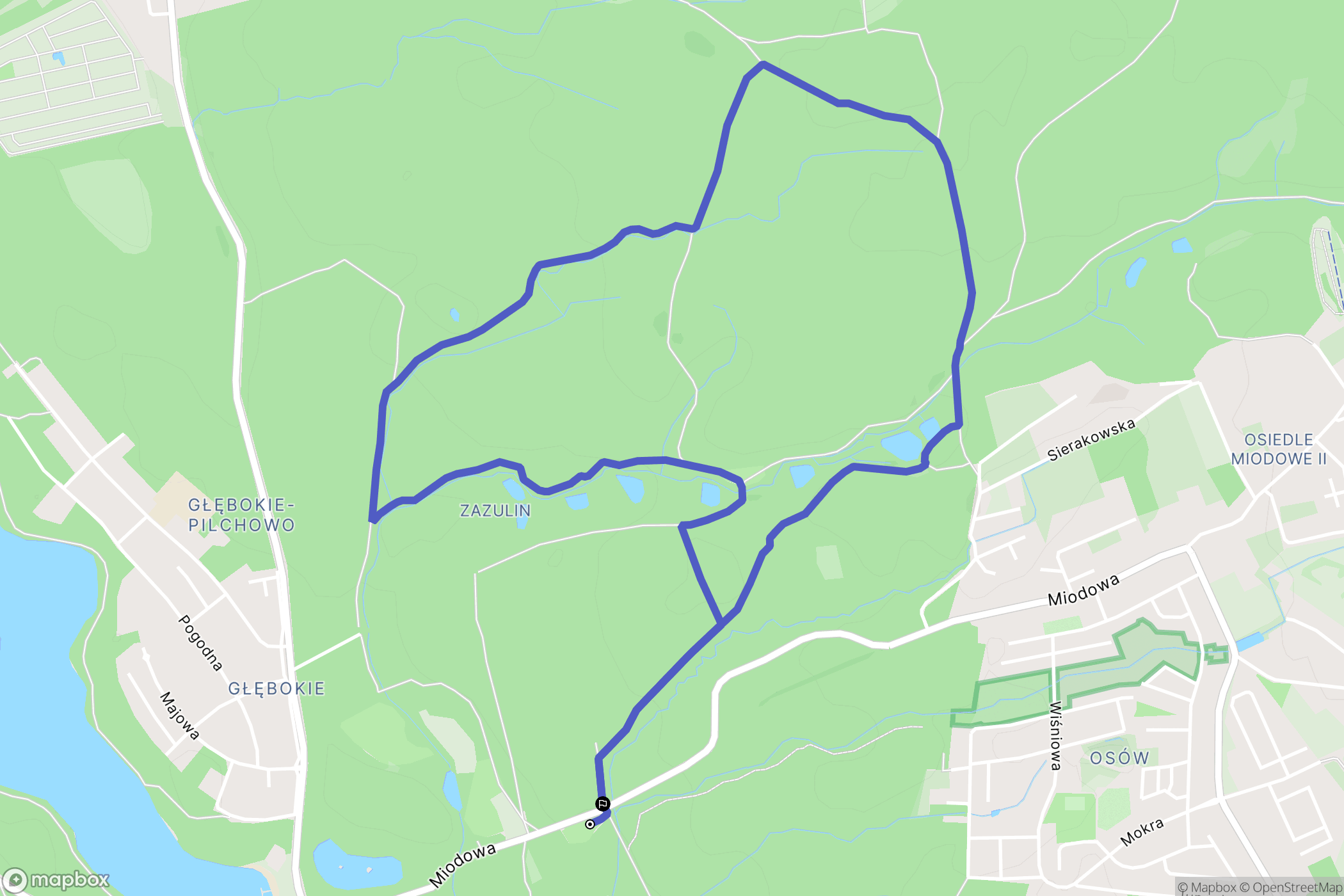 Szczecin: mapa trasy - Poland