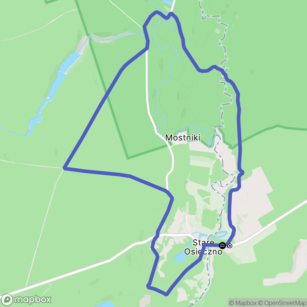 Przesieki: mapa trasy - Poland