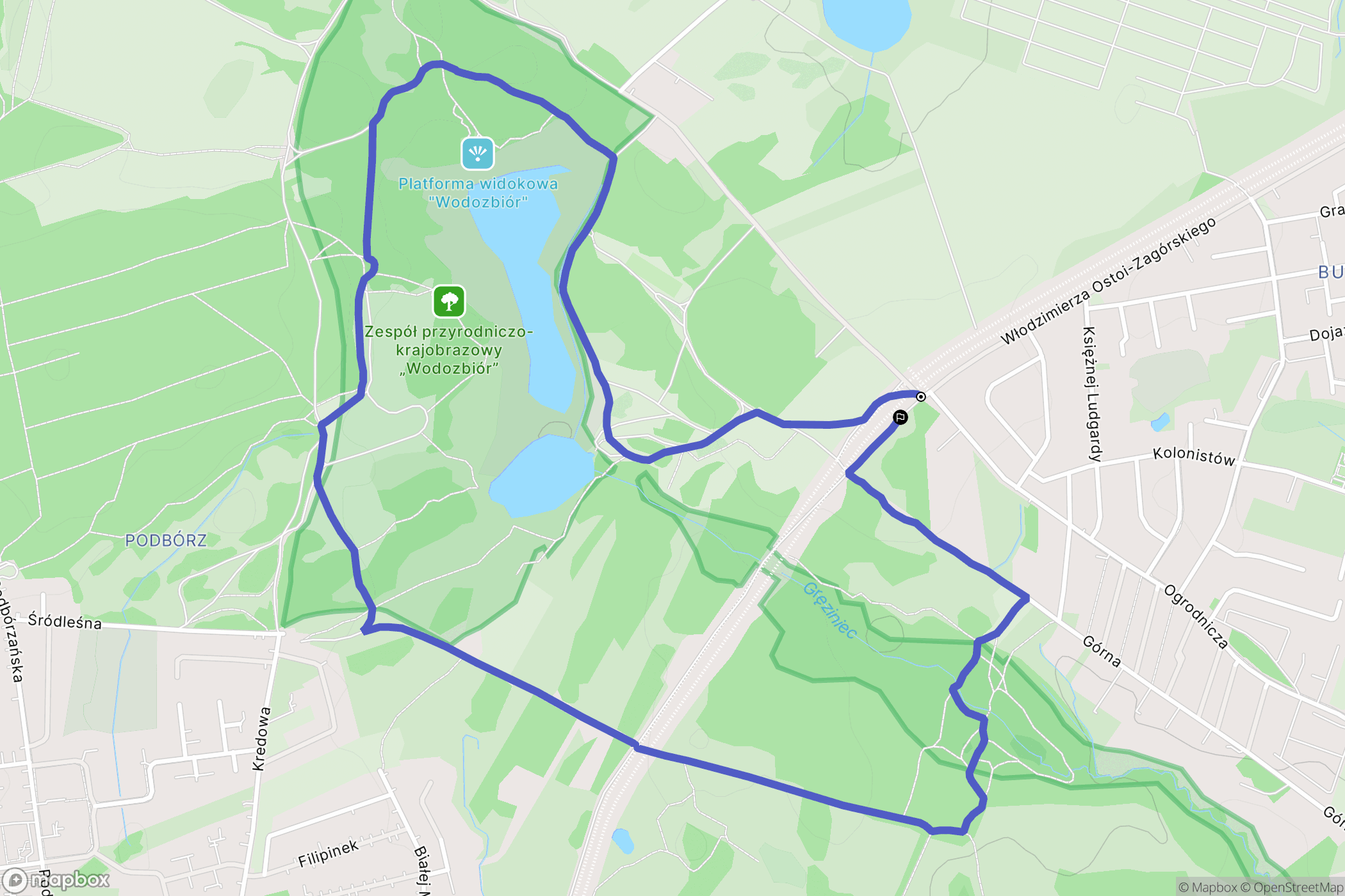 Szczecin: mapa trasy - Poland