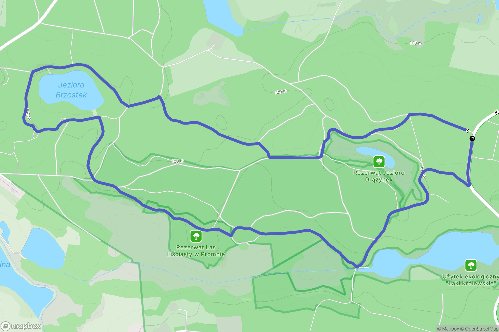 Kapalica: mapa trasy - Poland