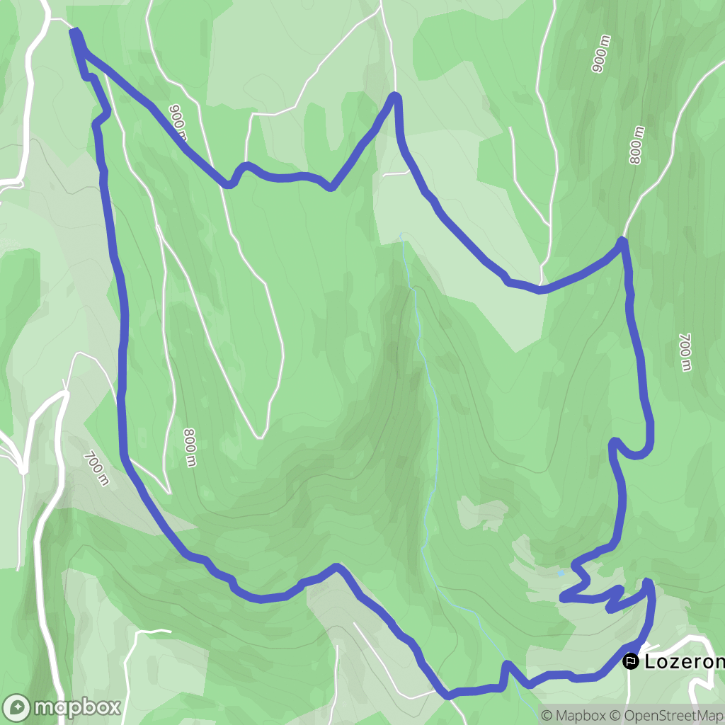 Gigors-et-Lozeron : carte du parcours de randonnée - France