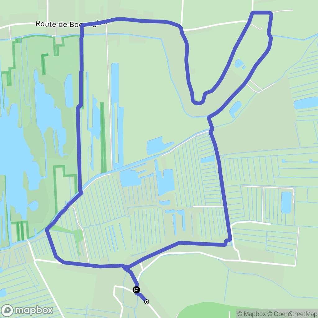 Clairmarais : carte du parcours de randonnée - France
