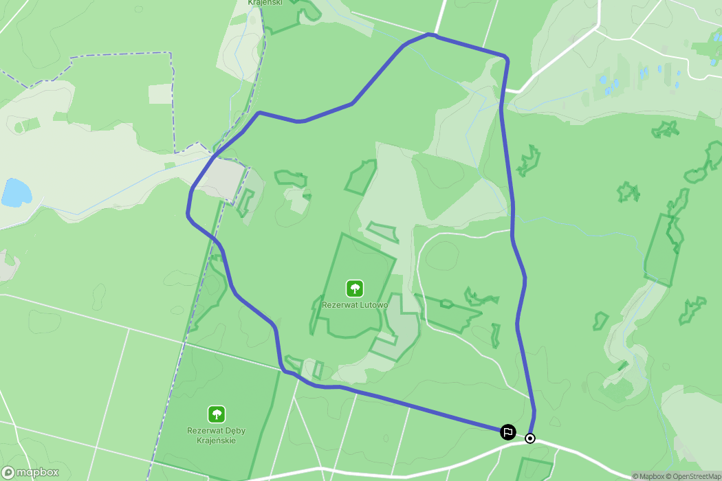 Lutówko: mapa trasy - Poland