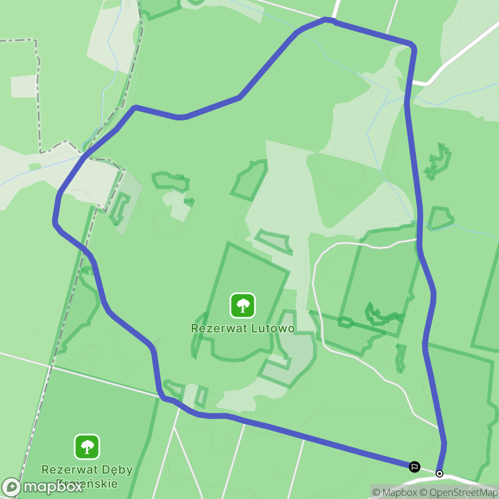 Lutówko: mapa trasy - Poland