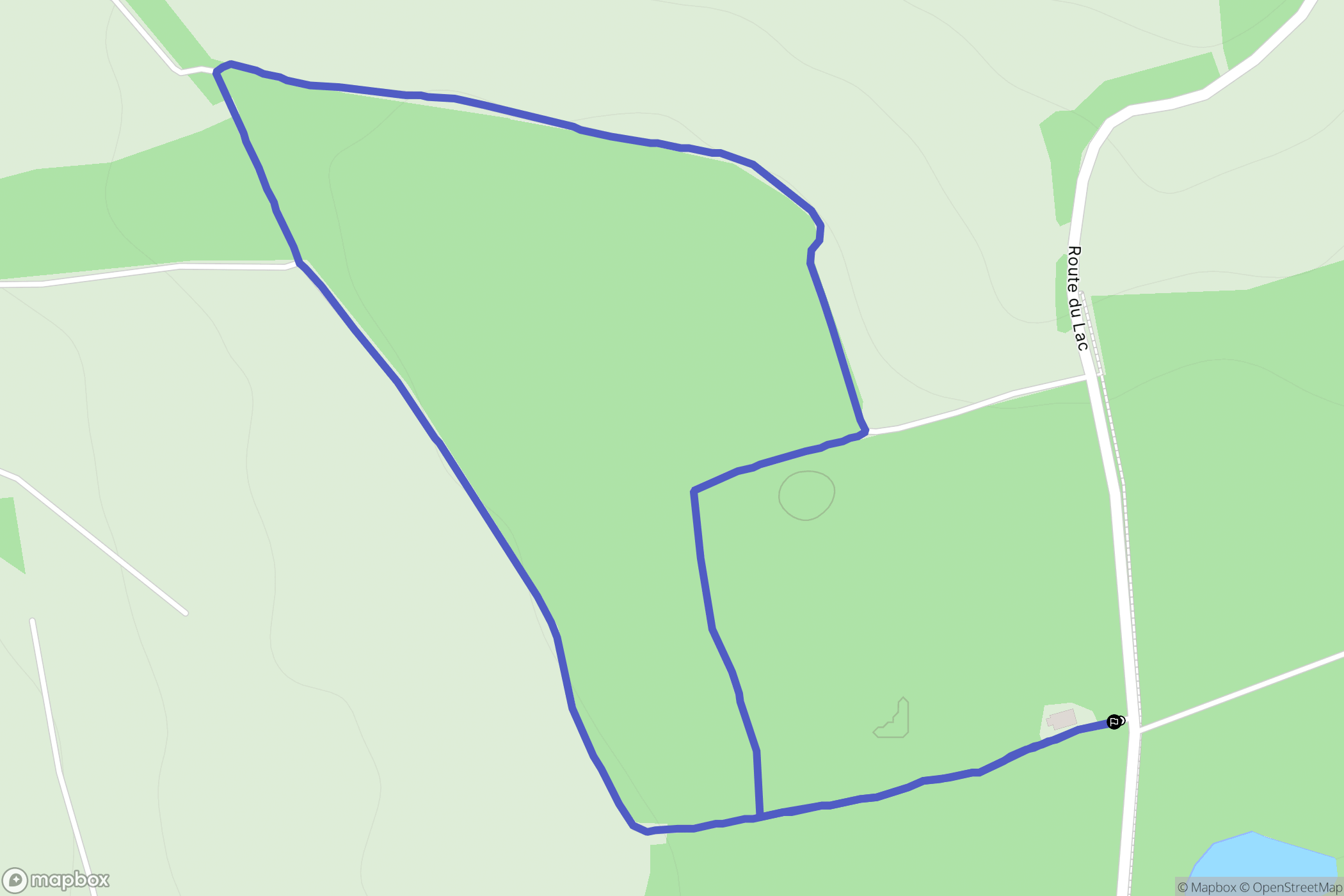Saint-Front : carte du parcours de randonnée - France