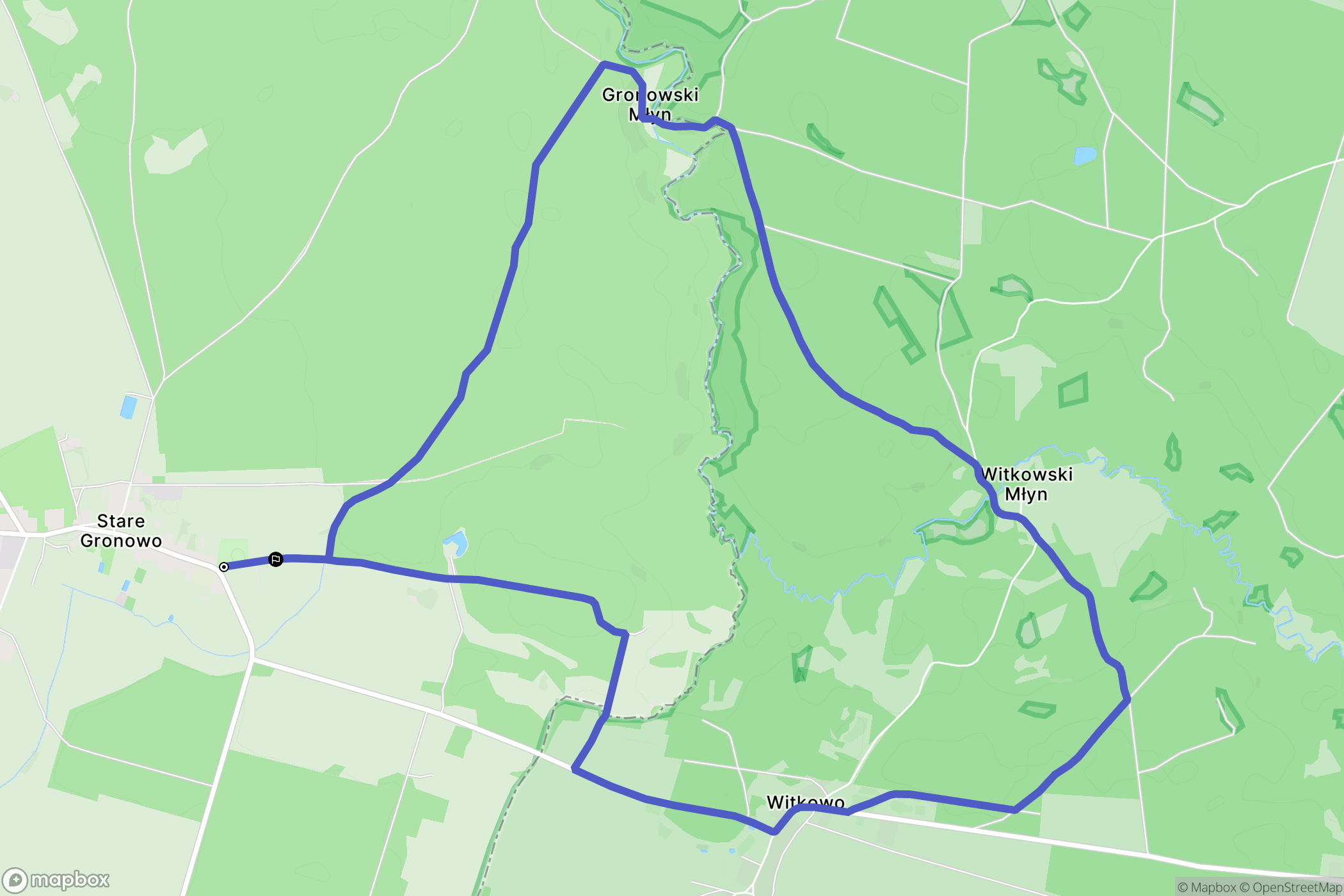 Stare Gronowo: mapa trasy - Poland