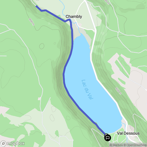 Menétrux-en-Joux : carte du parcours de randonnée - France
