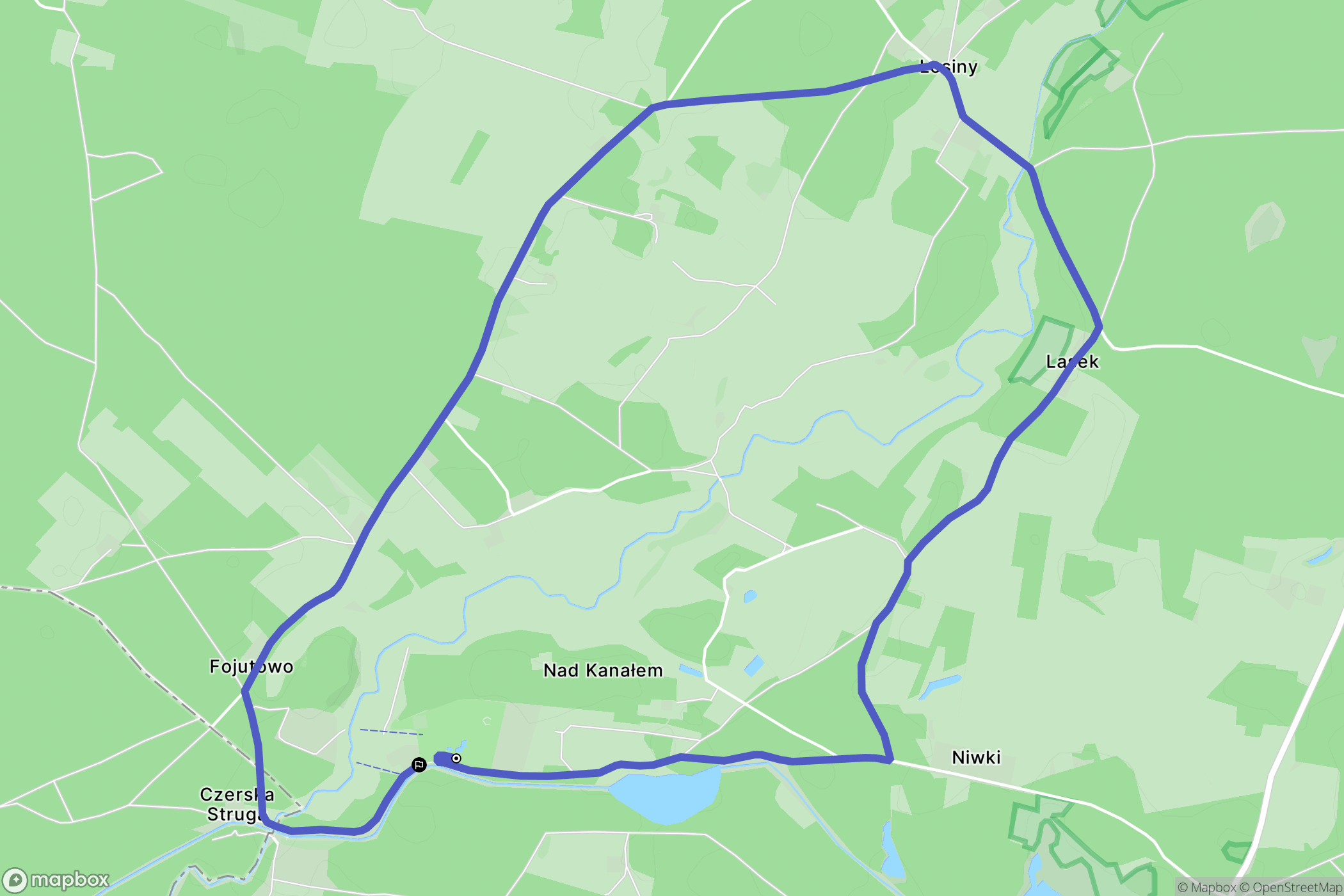Fojutowo: mapa trasy - Poland