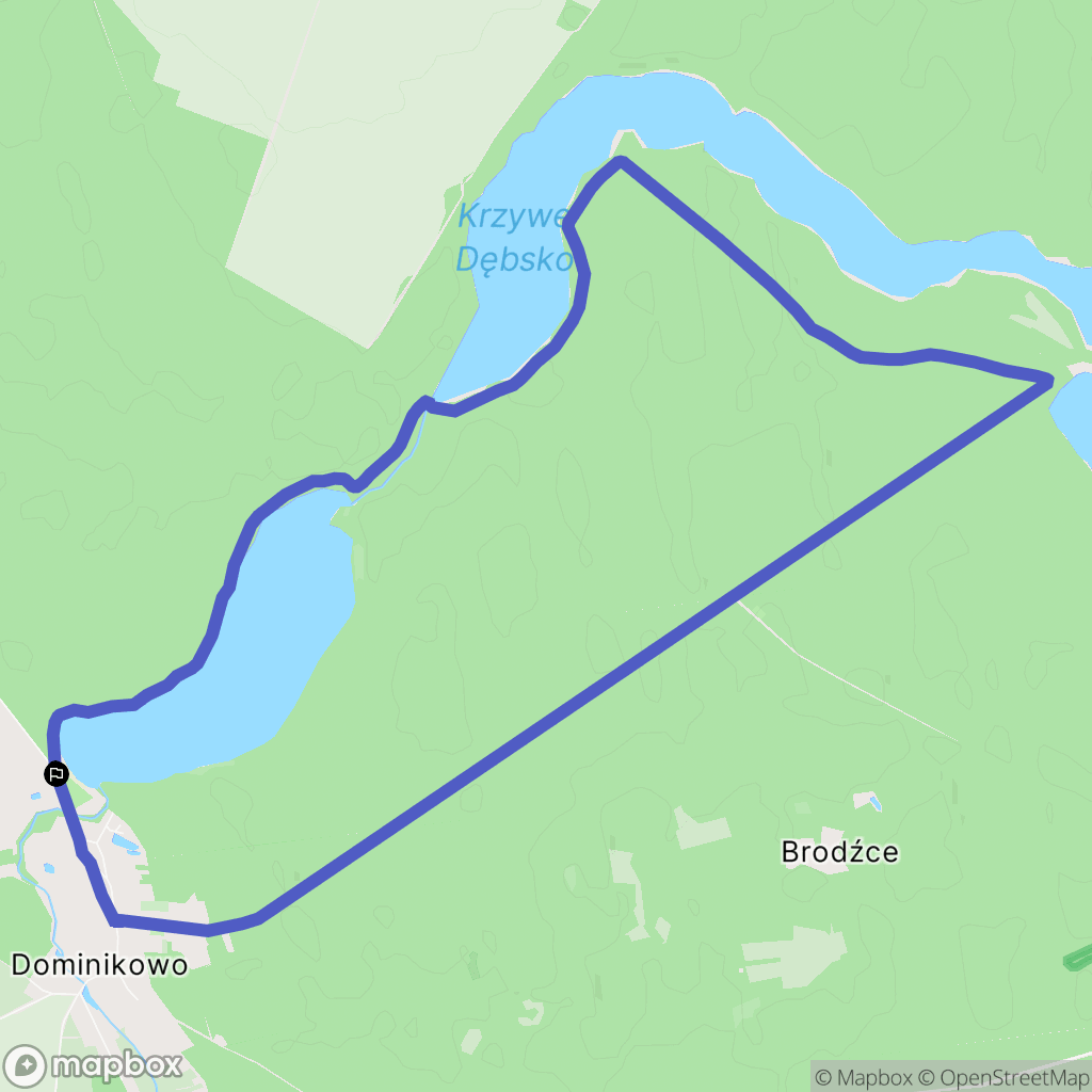 Dominikowo: mapa trasy - Poland