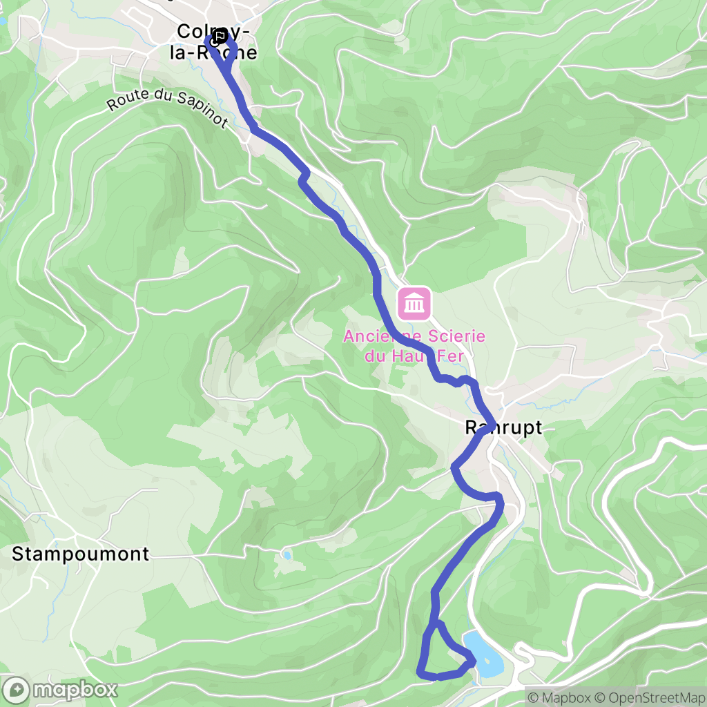 Colroy-la-Roche : carte du parcours de randonnée - France