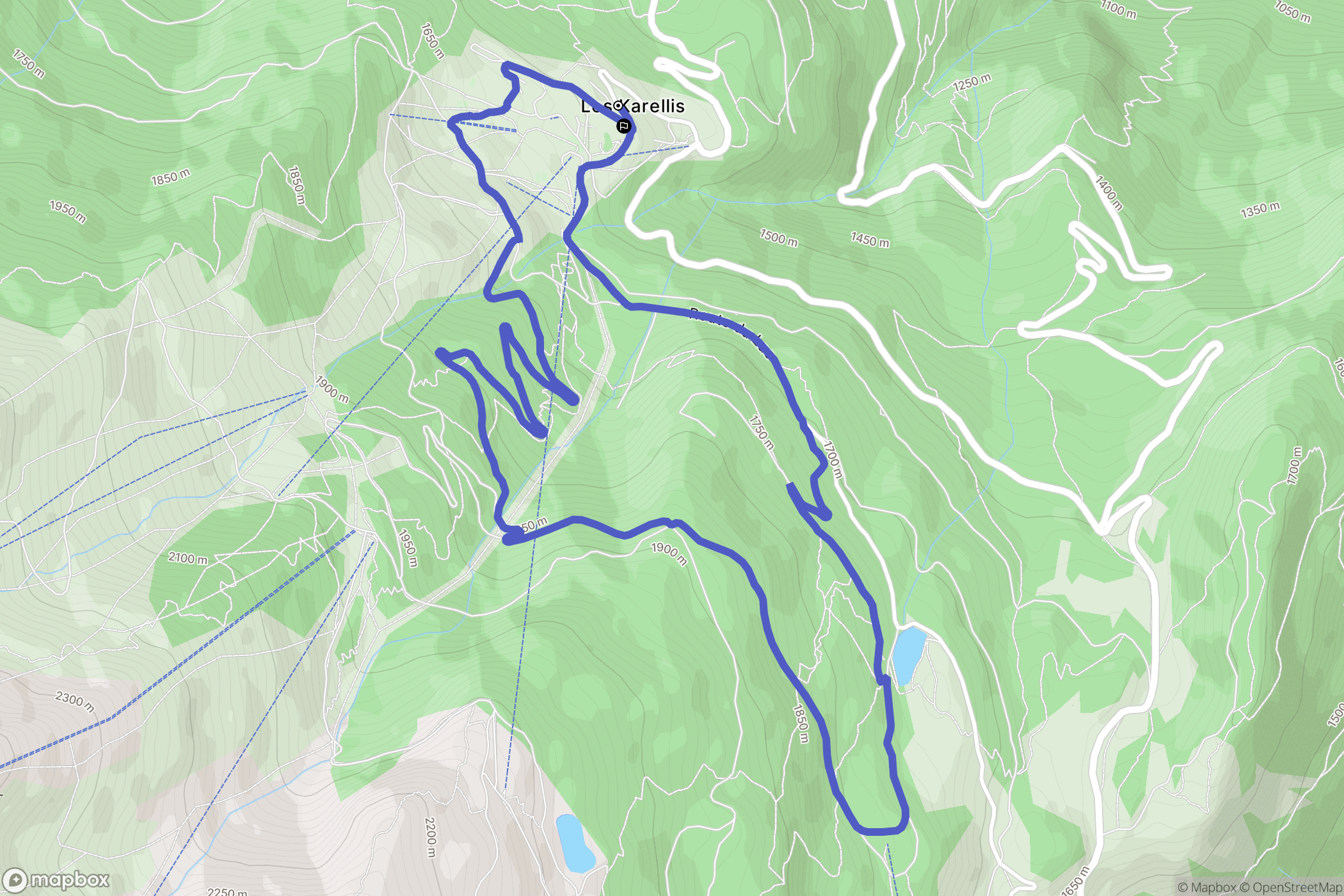Montricher-Albanne : carte du parcours de randonnée - France