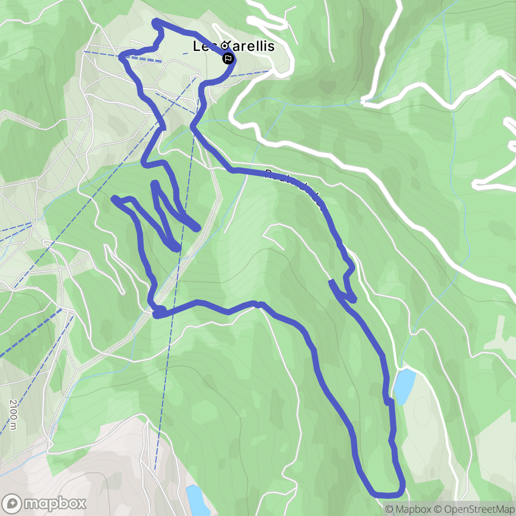 Montricher-Albanne : carte du parcours de randonnée - France