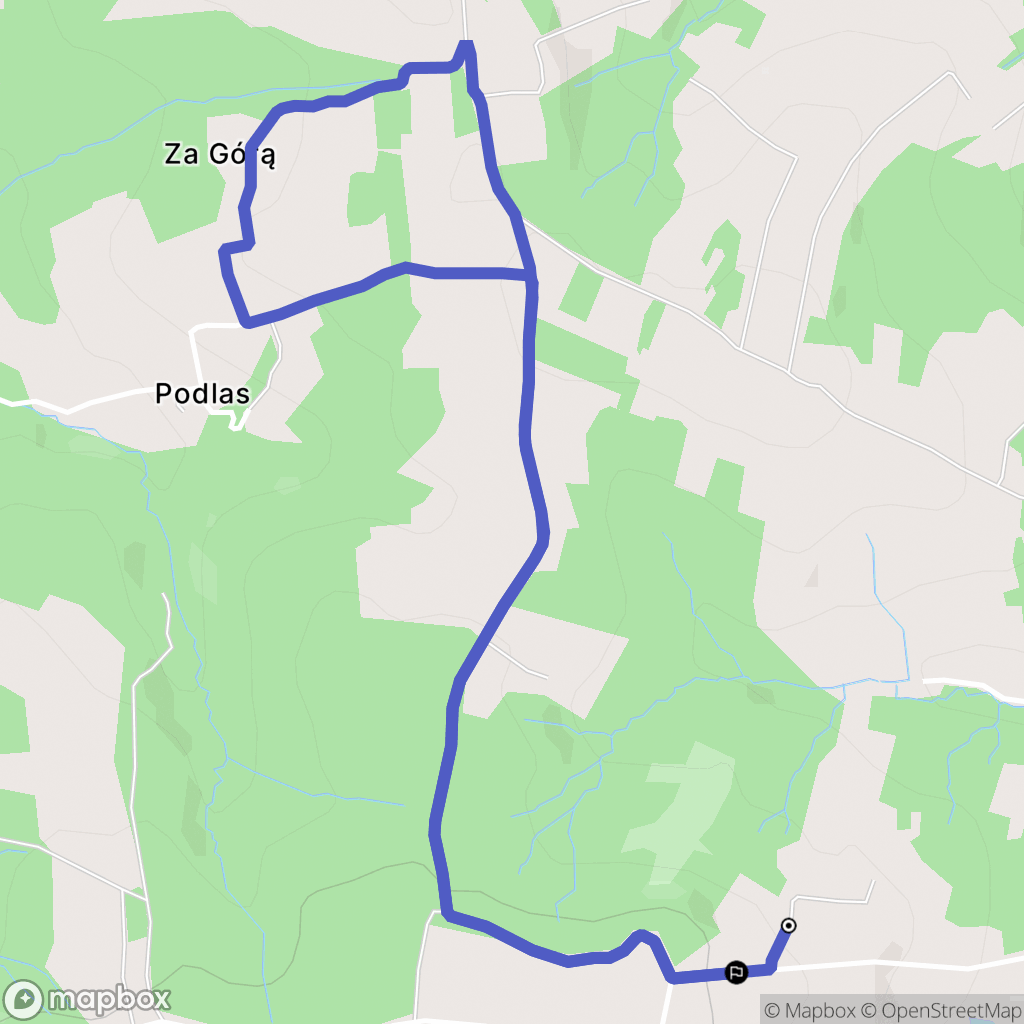 Konieczkowa: mapa trasy - Poland