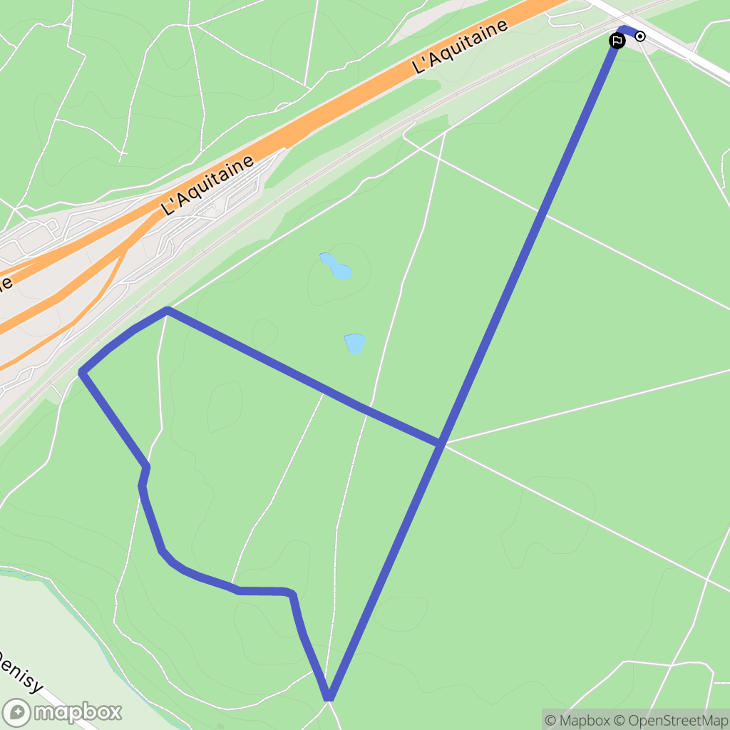 Dourdan : carte du parcours de randonnée - France