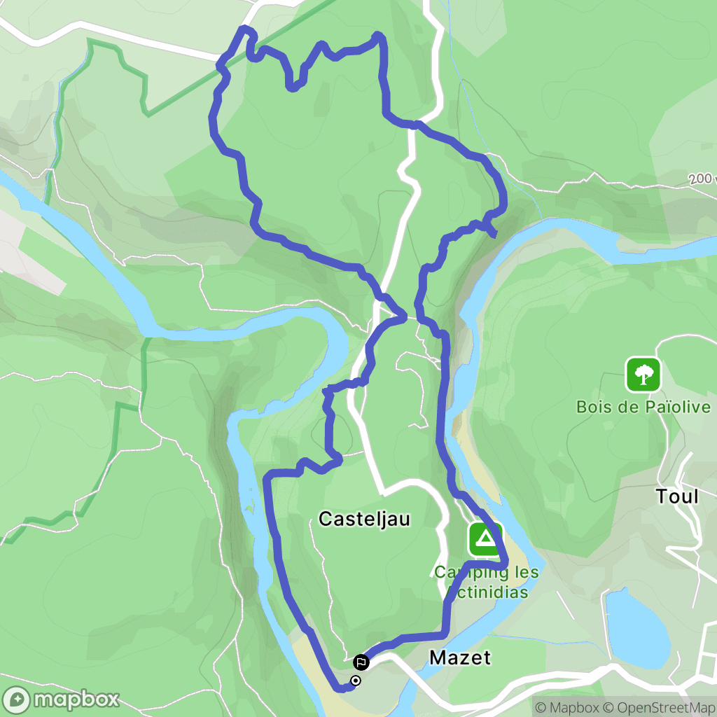 Berrias-et-Casteljau: routekaart voor buitenactiviteiten - France