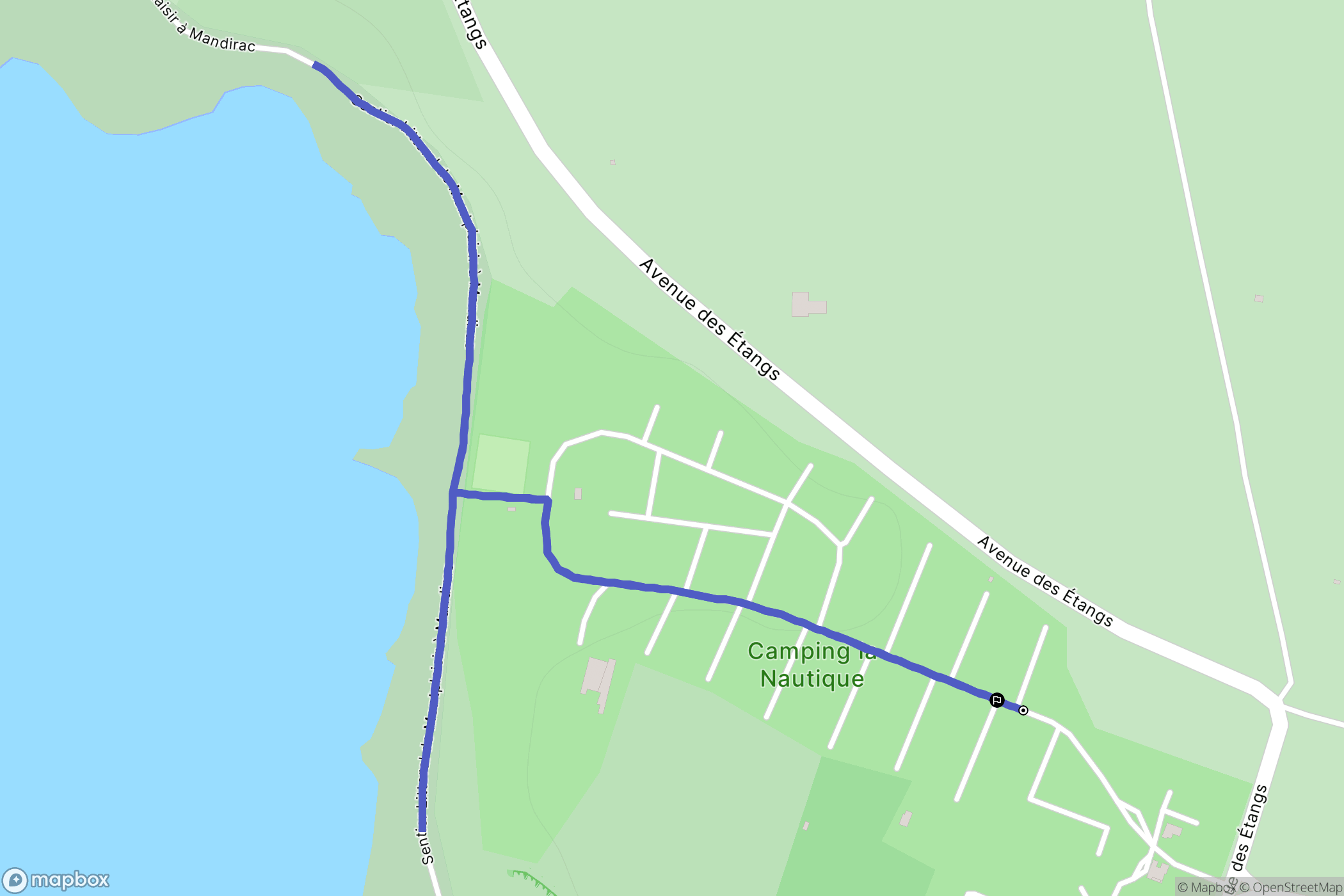 Narbonne : carte du parcours de randonnée - France