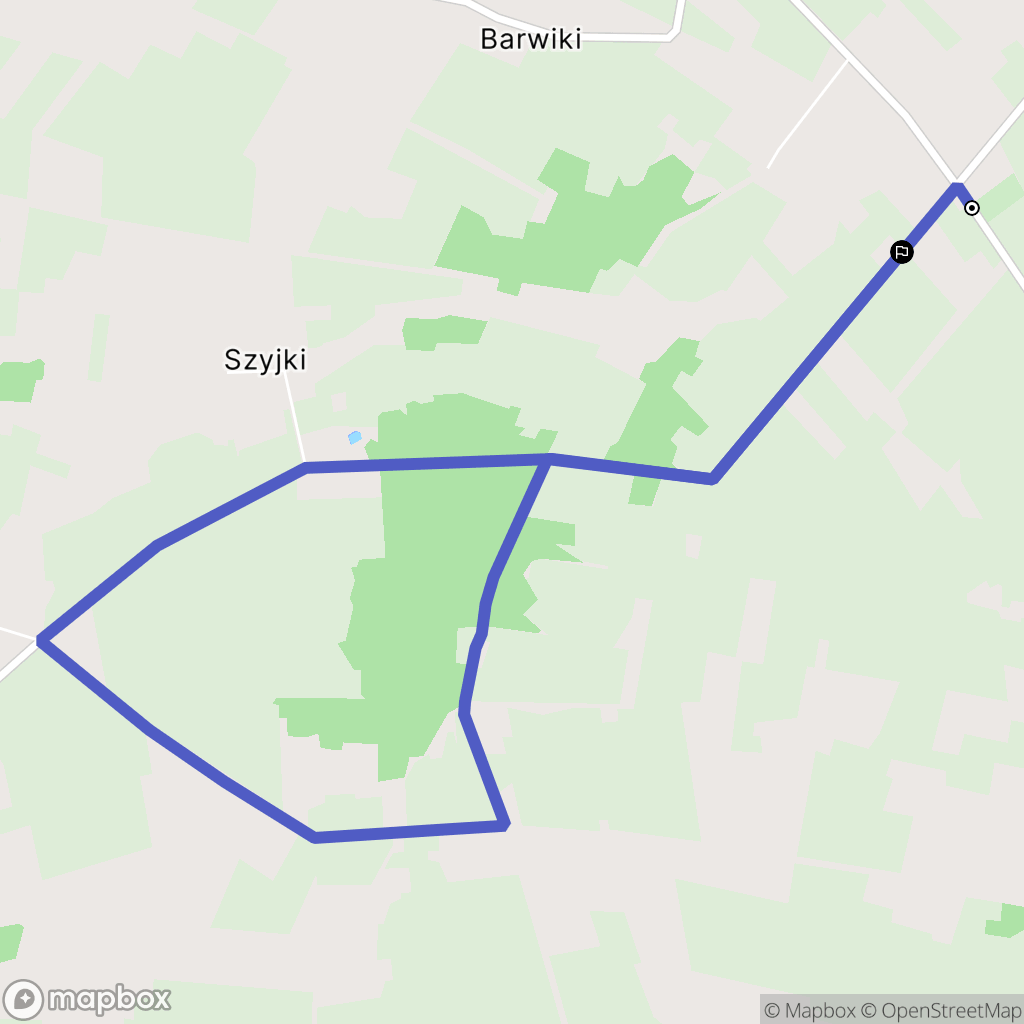 Łoje-Awissa: mapa trasy - Poland