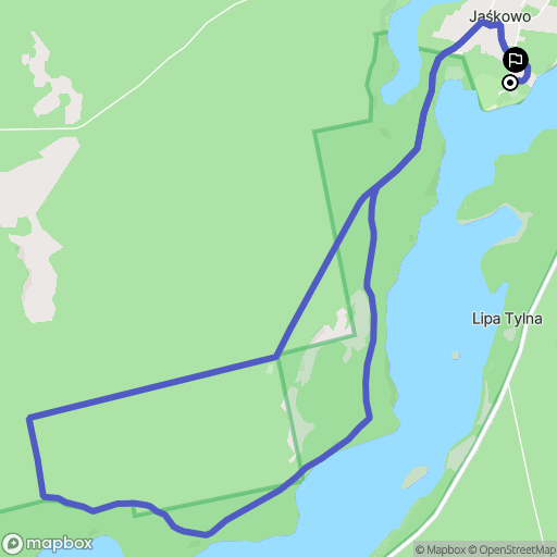 Jaśkowo: mapa trasy - Poland