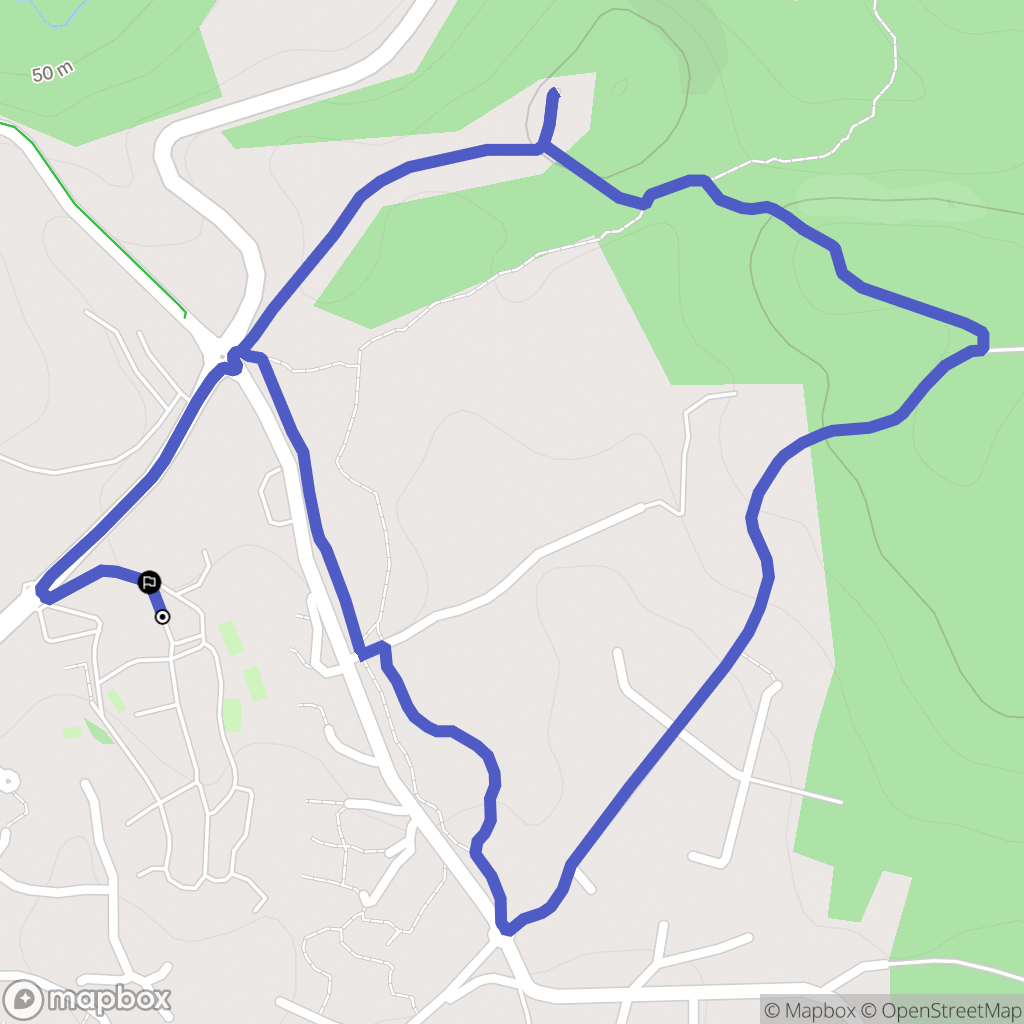 Fréjus : carte du parcours de randonnée - France